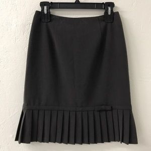 I.N. Studio Petite Gray Skirt Pleats Bow 4P